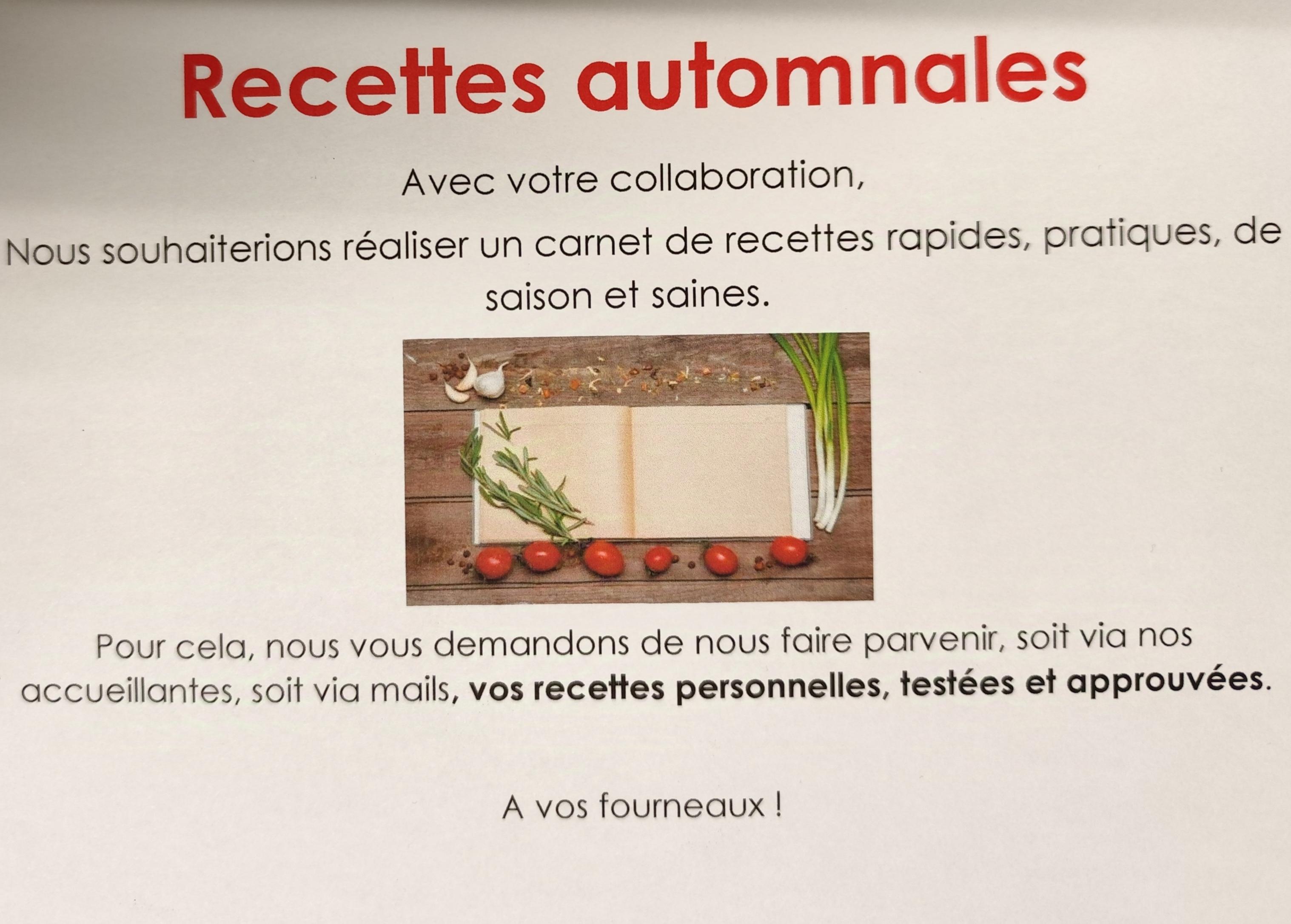 Atelier recette image